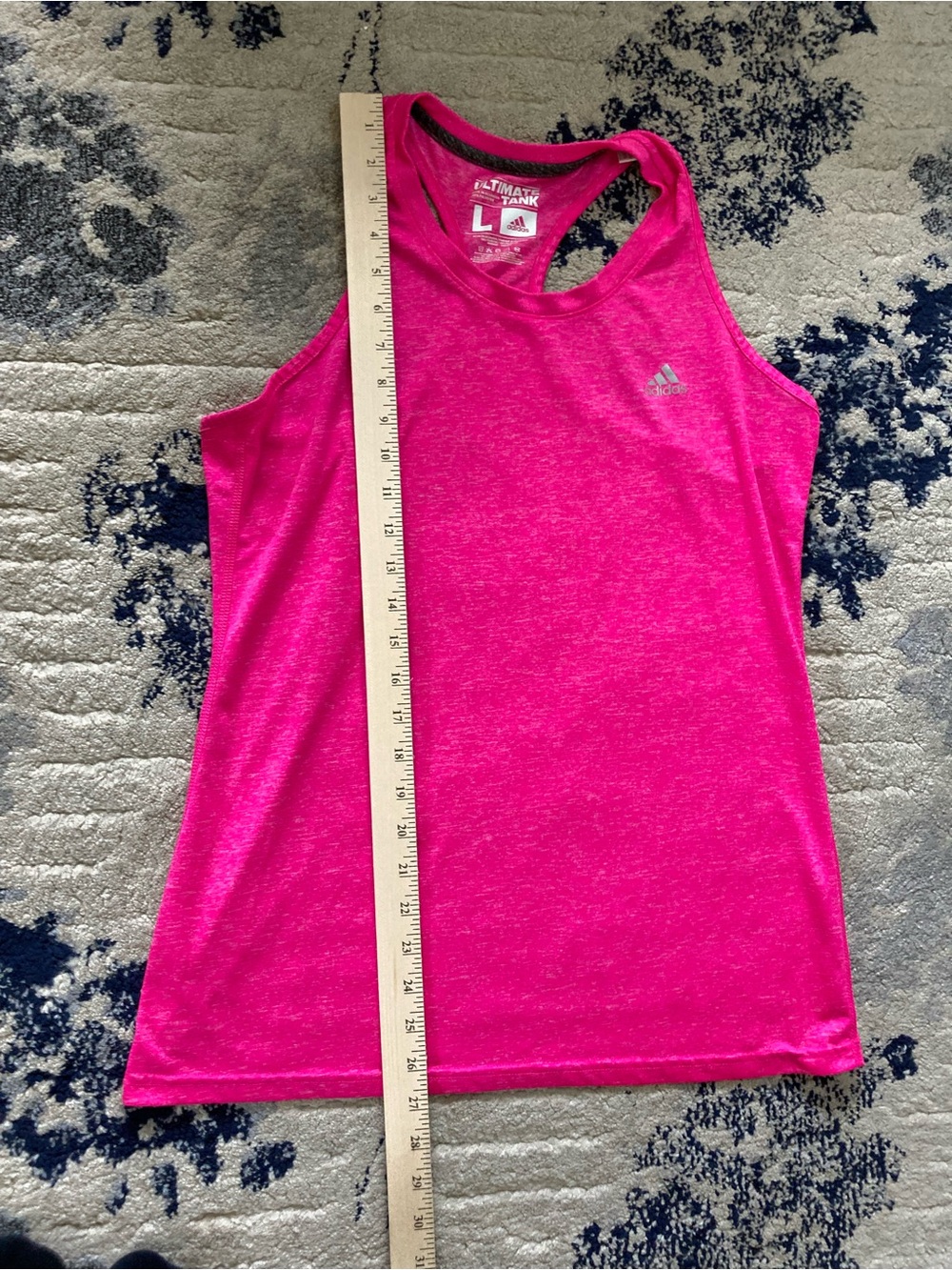 Adidas Bright Hot Pink Racerback Performance Tank - Picture 4 of 5